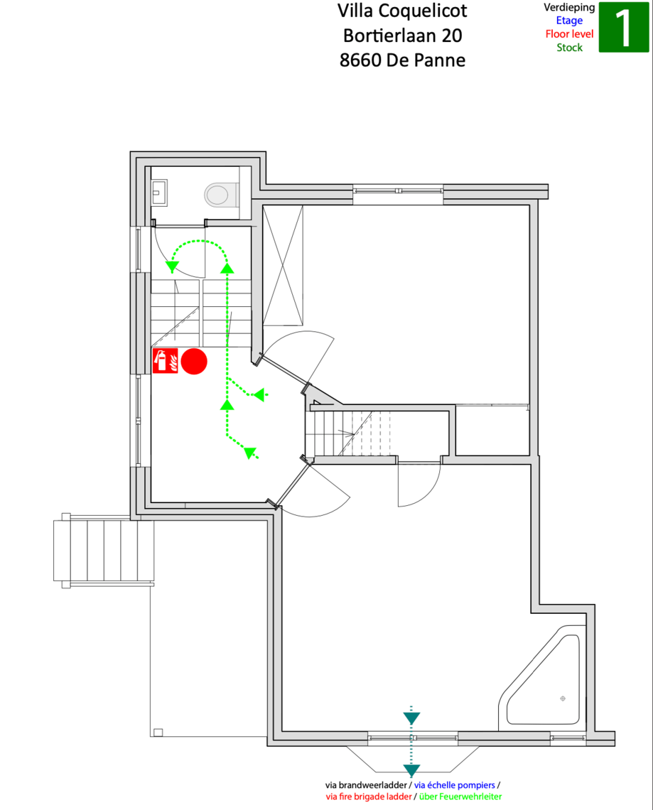 Verdieping1 -  - Villa Cocquelicot