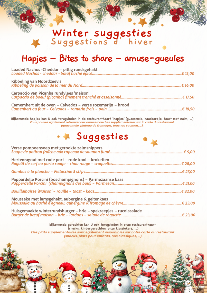 Winter-Suggesties -  - Restaurant